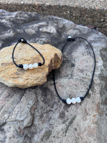 Three Pearl Bracelet