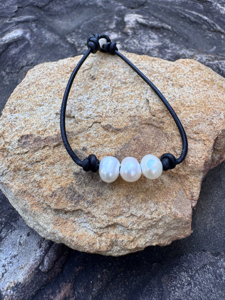 Three Pearl Bracelet