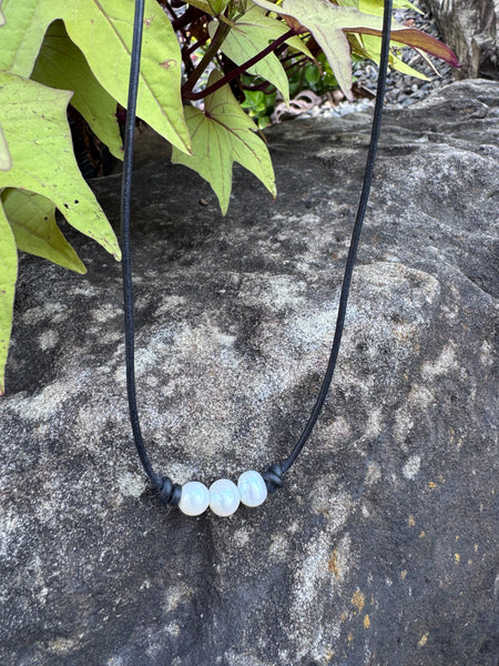 Three Pearl Necklace