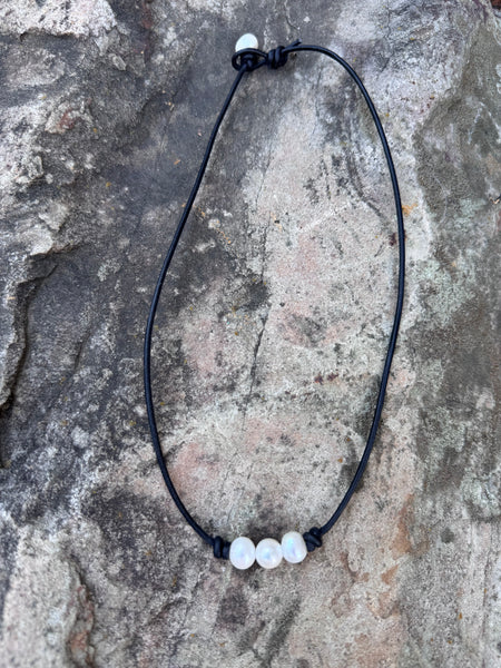 Three Pearl Necklace
