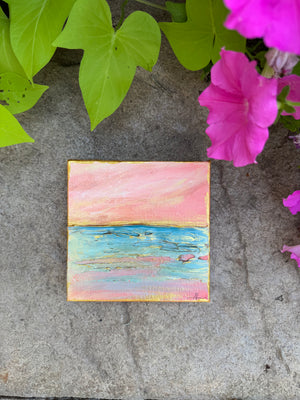 6x6 Textured Seascape
