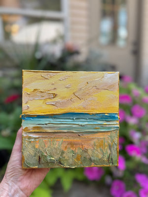 6x6 Textured Seascape