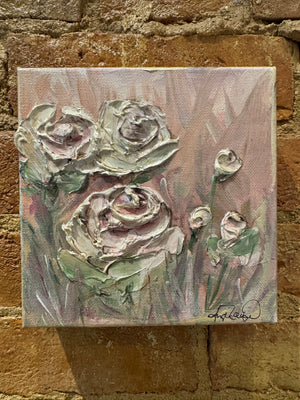 6x6 Textured Pink Roses